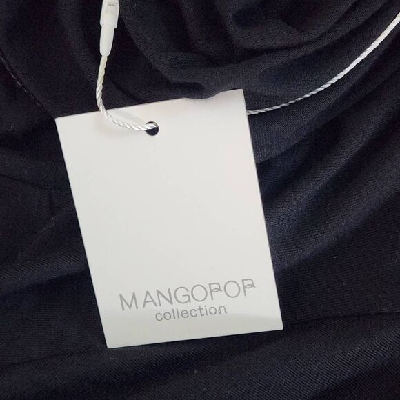 Mango Pop Black Long Sleeve Turtleneck Bodysuit NWT Size Large Black Bodysuit - Picture 8 of 8